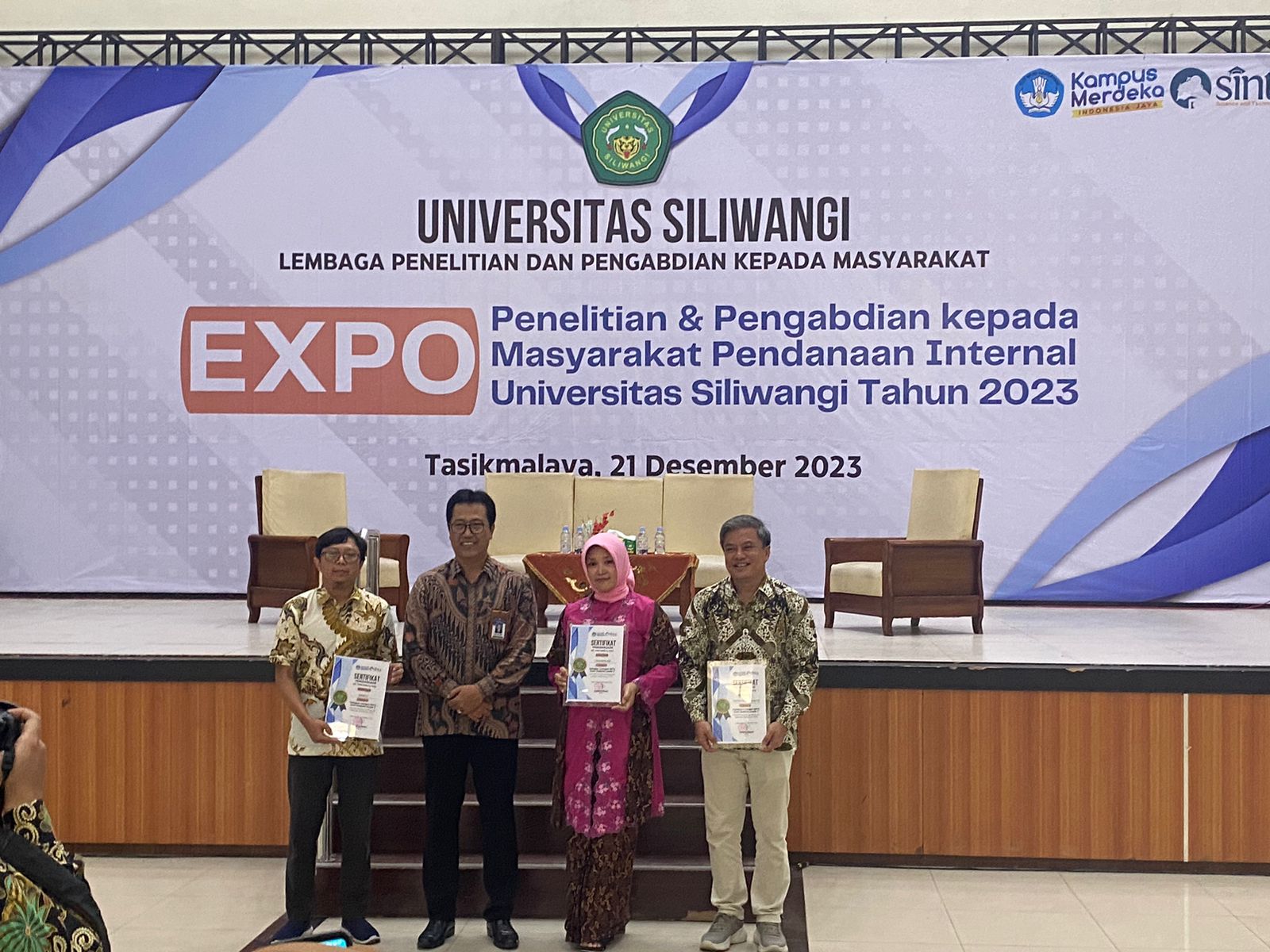 Selamat! Untuk Program Studi Informatika Atas Diraihnya Sejumlah Penghargaan pada Event EXPO Penelitian dan Pengabdian Universitas Siliwangi 2023