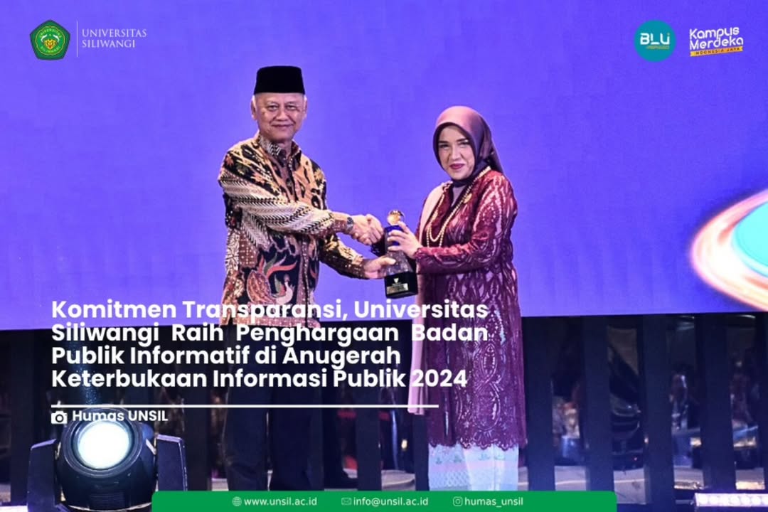 Universitas Siliwangi Raih Penghargaan Badan Publik Informatif di Malam Anugerah Keterbukaan Informasi Publik 2024