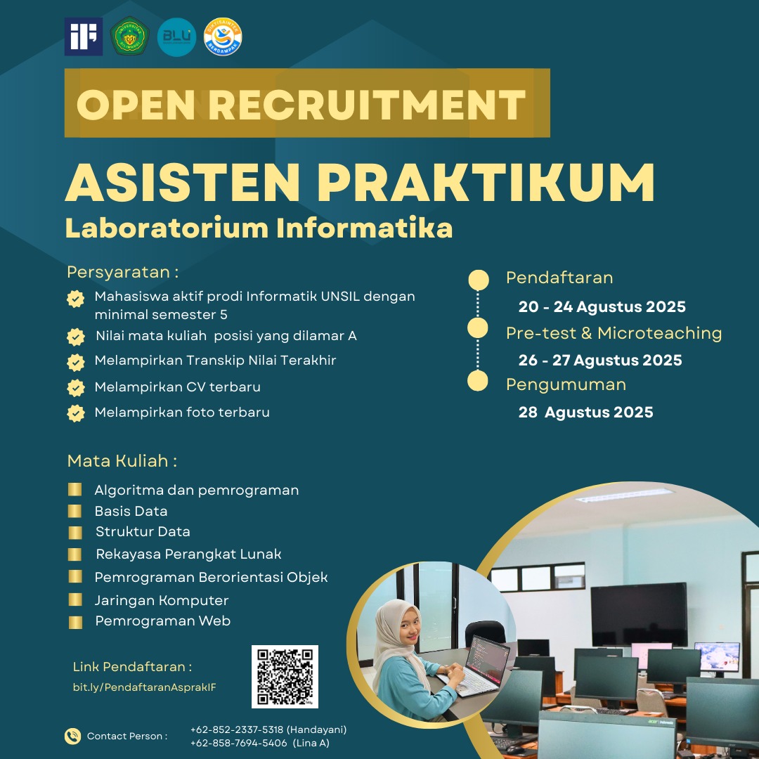 Pendaftaran Asisten Praktikum Laboratorium Informatika